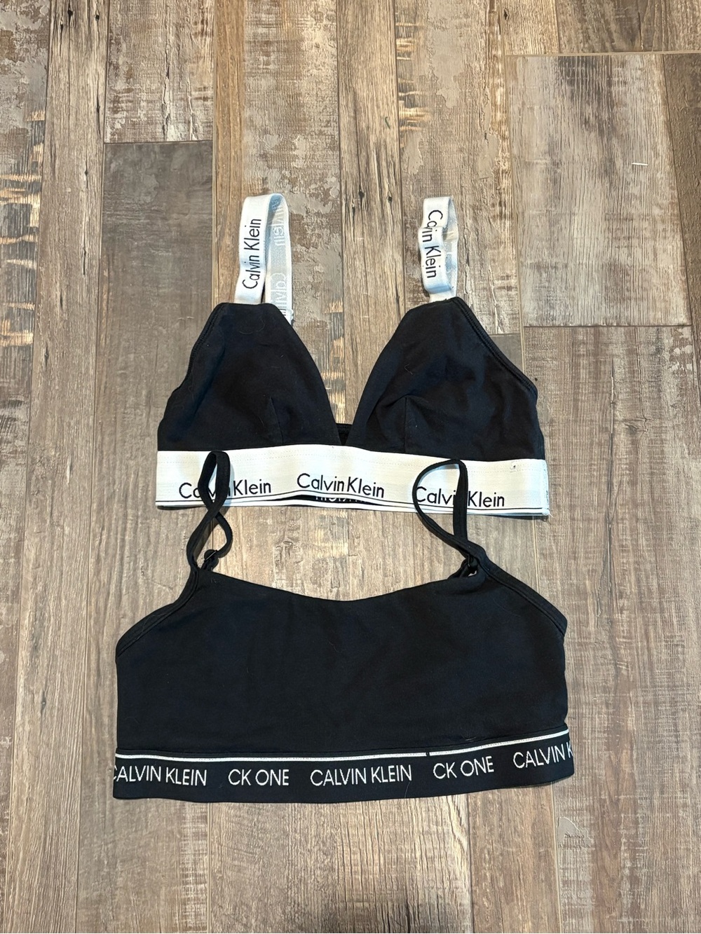 Pair of Calvin Klein Bralettes Size Small